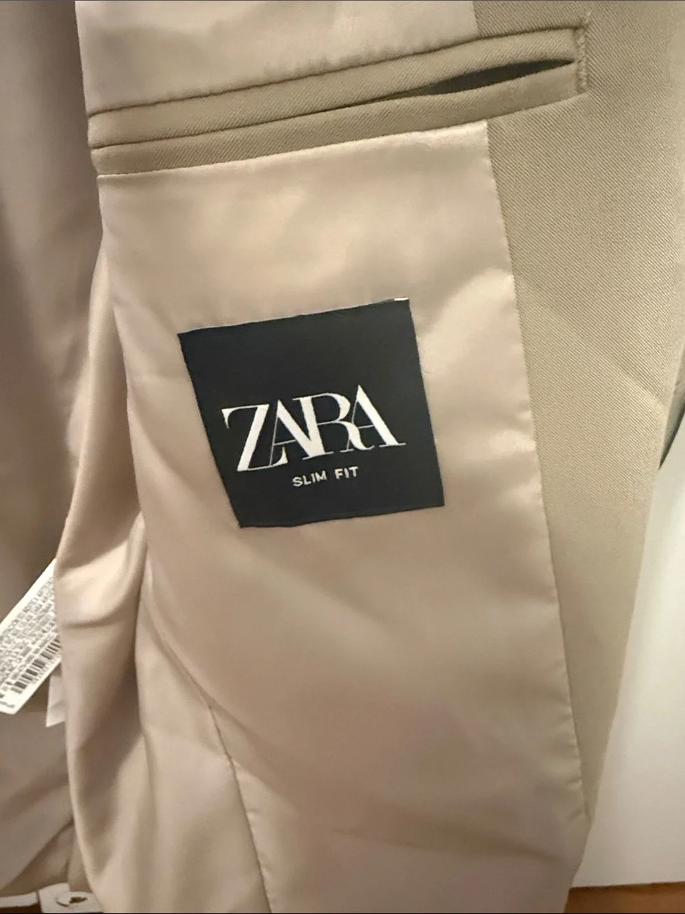 ZARA Light Beige Single-Breasted Men’s Blazer